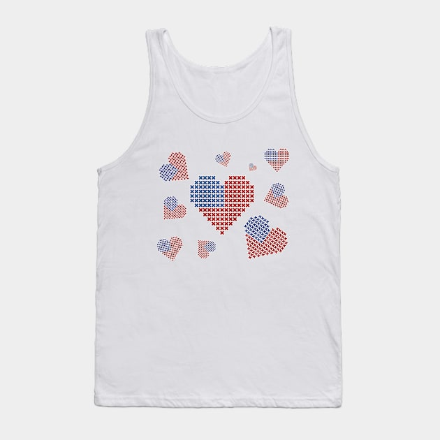 I Love USA In My Heart Tank Top by BestChooseArt